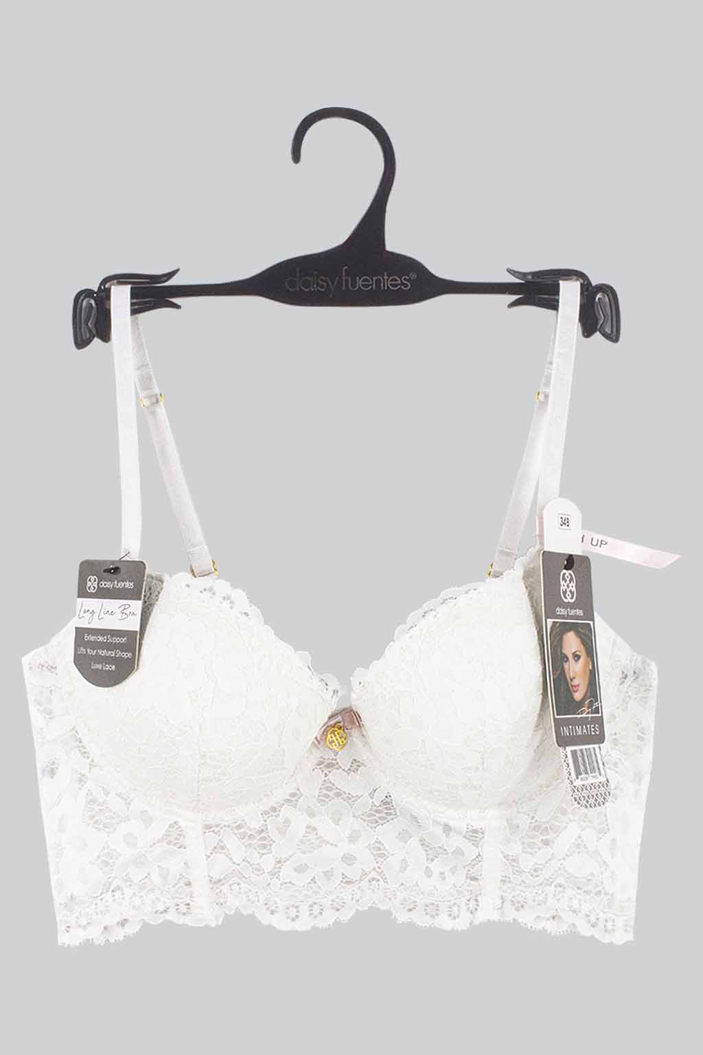 Daisy Fuentes Bra Longline Encaje