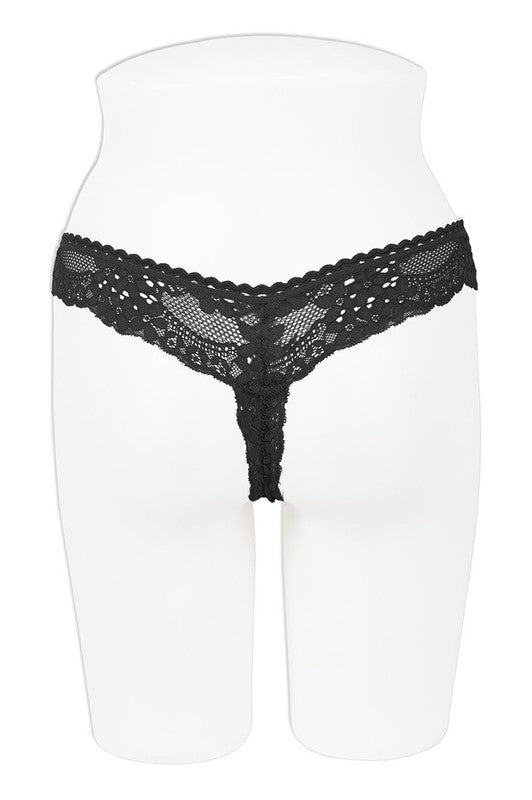 Floral Lace Thong