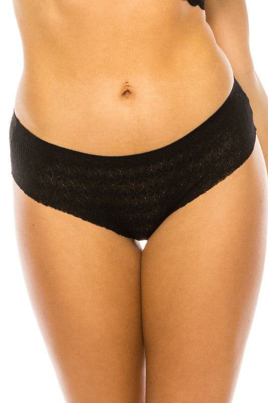 Laser Cut Floral Panty