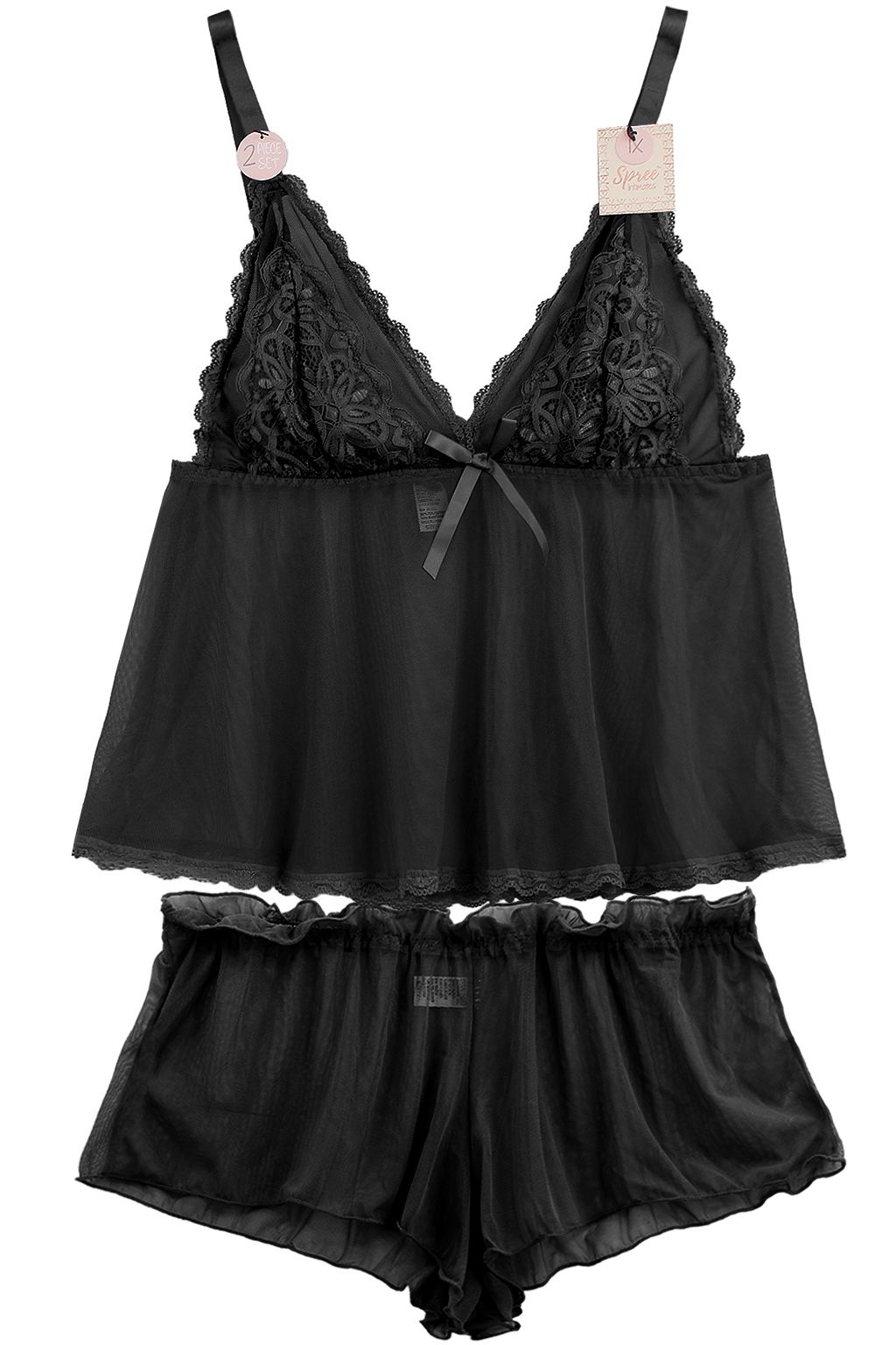 Plus Sheer PJ Set