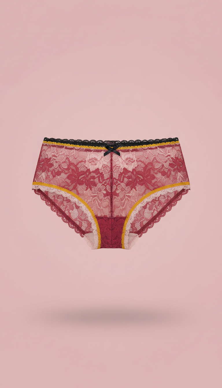 Braga alta de encaje floral