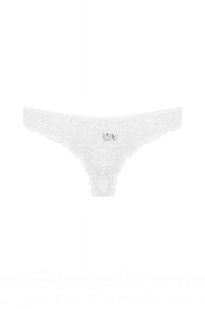 Floral V Lace Thong