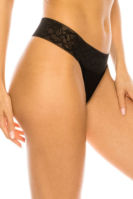 Elastic Band Thong