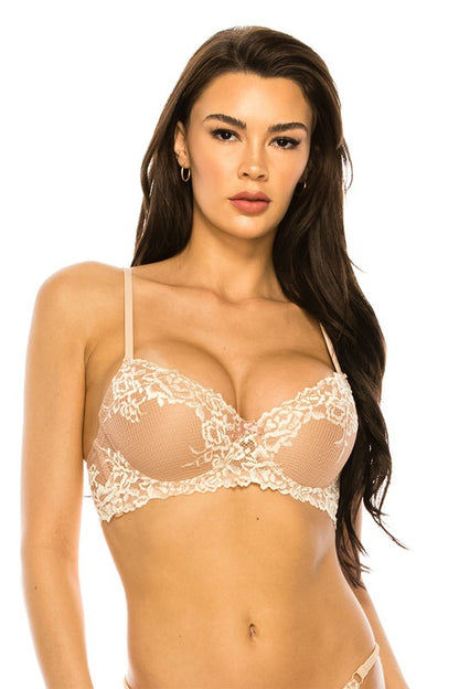 Two Tone Lace Bra