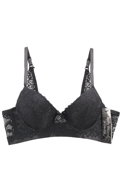 Kathy Ireland Blk Lace Bra