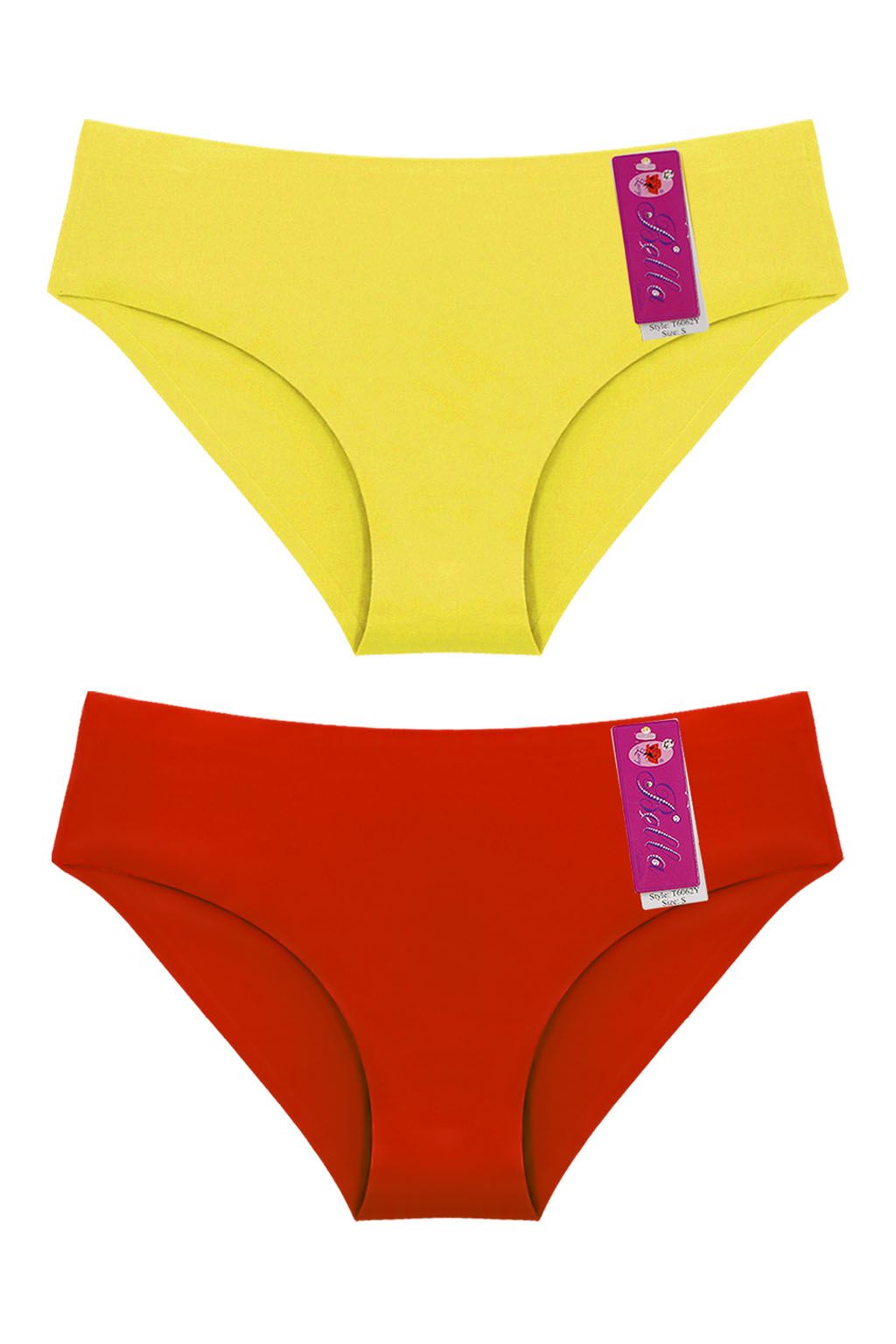 Red & Yellow Seamless Panty